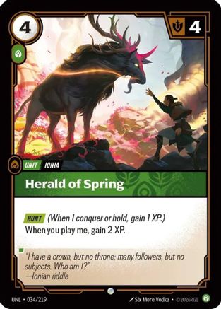 Herald of Spring (034/219) - Unleashed - Trinity Hobby