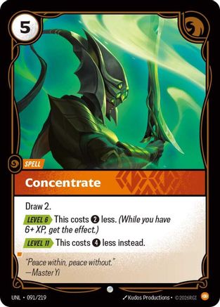 Concentrate (091/219) - Unleashed Foil - Trinity Hobby