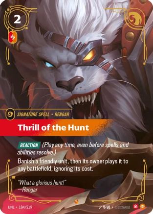 Thrill of the Hunt (184/219) - Unleashed Foil - Trinity Hobby