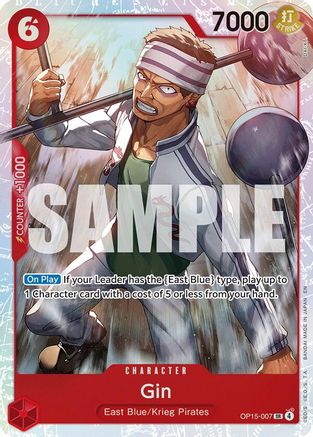 Gin (OP15-007) - [Adventure on Kami's Island] Foil - Trinity Hobby