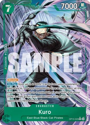 Kuro (Alternate Art) (OP15-025) - [Adventure on Kami's Island] Foil - Trinity Hobby