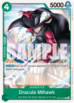 Dracule Mihawk (OP15-027) - [Adventure on Kami's Island] - Trinity Hobby