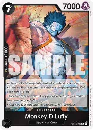 Monkey.D.Luffy (OP15-092) (OP15-092) - [Adventure on Kami's Island] Foil - Trinity Hobby