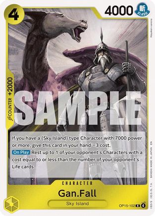Gan.Fall (OP15-102) - [Adventure on Kami's Island] Foil - Trinity Hobby