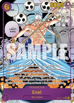 Enel (OP15-118) (Manga) (OP15-118) - [Adventure on Kami's Island] Foil - Trinity Hobby