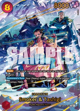 Smoker & Tashigi (SP) (EB04-003) - [Adventure on Kami's Island] Foil