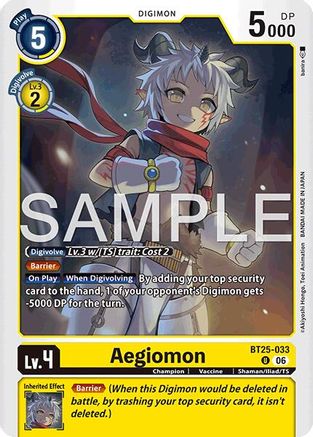 Aegiomon (BT25-033) - [Dual Revolution]