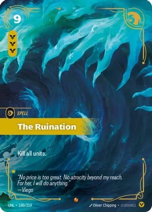 The Ruination (180/219) - Unleashed Foil - Trinity Hobby