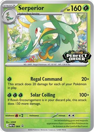 Serperior [Staff] - (064/null) Holofoil [ME Mega Evolution Promo] - Trinity Hobby