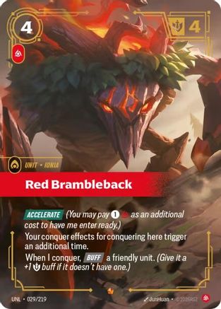 Red Brambleback (029/219) - Unleashed Foil - Trinity Hobby