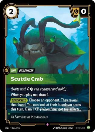 Scuttle Crab (053/219) - Unleashed Foil - Trinity Hobby