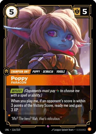 Poppy - Paragon (116/219) - Unleashed Foil - Trinity Hobby