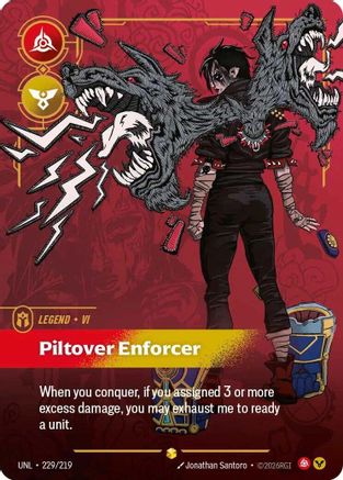 Vi - Piltover Enforcer (Overnumbered) (225/219) - Unleashed Foil - Trinity Hobby