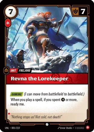 Revna the Lorekeeper (005/219) - Unleashed - Trinity Hobby