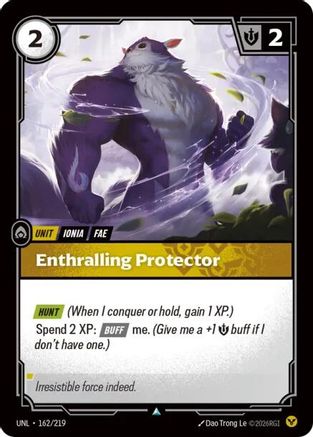 Enthralling Protector (162/219) - Unleashed Foil - Trinity Hobby