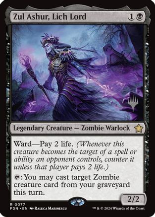 Zul Ashur, Lich Lord  (PPECL-077) - [Promo Pack: Lorwyn Eclipsed] - Trinity Hobby
