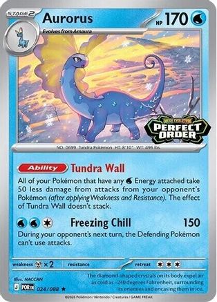 Aurorus (Perfect Order Stamped) - (024/null) Holofoil [Miscellaneous Cards & Products]