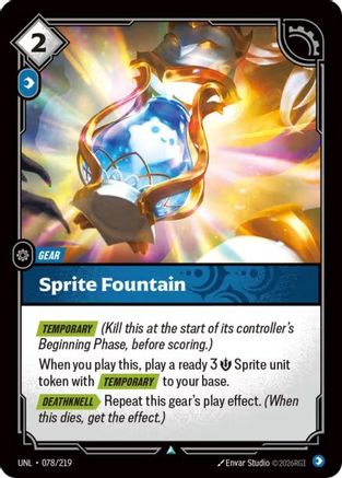Sprite Fountain (078/219) - Unleashed - Trinity Hobby