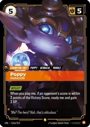 Poppy - Paragon (Alternate Art) (116a/219) - Unleashed Foil - Trinity Hobby