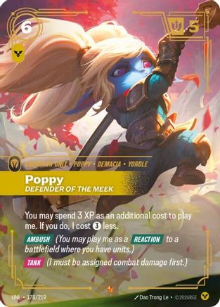 Poppy - Defender of the Meek (178/219) - Unleashed Foil - Trinity Hobby
