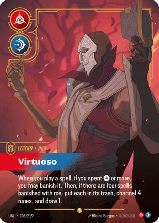 Jhin - Virtuoso (Overnumbered) (226/219) - Unleashed Foil - Trinity Hobby