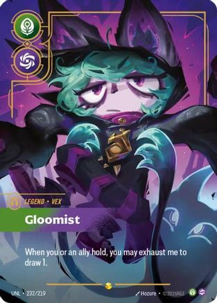Vex - Gloomist (Overnumbered) (232/219) - Unleashed Foil - Trinity Hobby