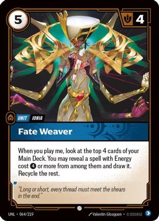 Fate Weaver (064/219) - Unleashed Foil - Trinity Hobby