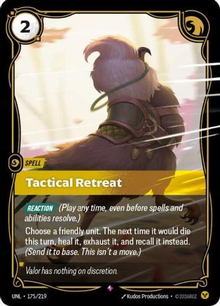 Tactical Retreat (175/219) - Unleashed Foil - Trinity Hobby