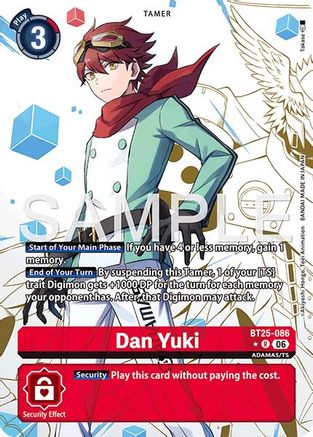 Dan Yuki (Alternate Art) (BT25-086) - [Dual Revolution] Foil