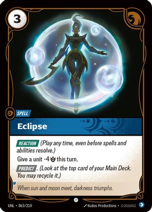 Eclipse (063/219) - Unleashed Foil - Trinity Hobby