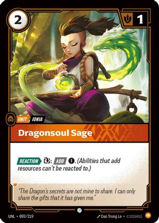 Dragonsoul Sage (093/219) - Unleashed - Trinity Hobby