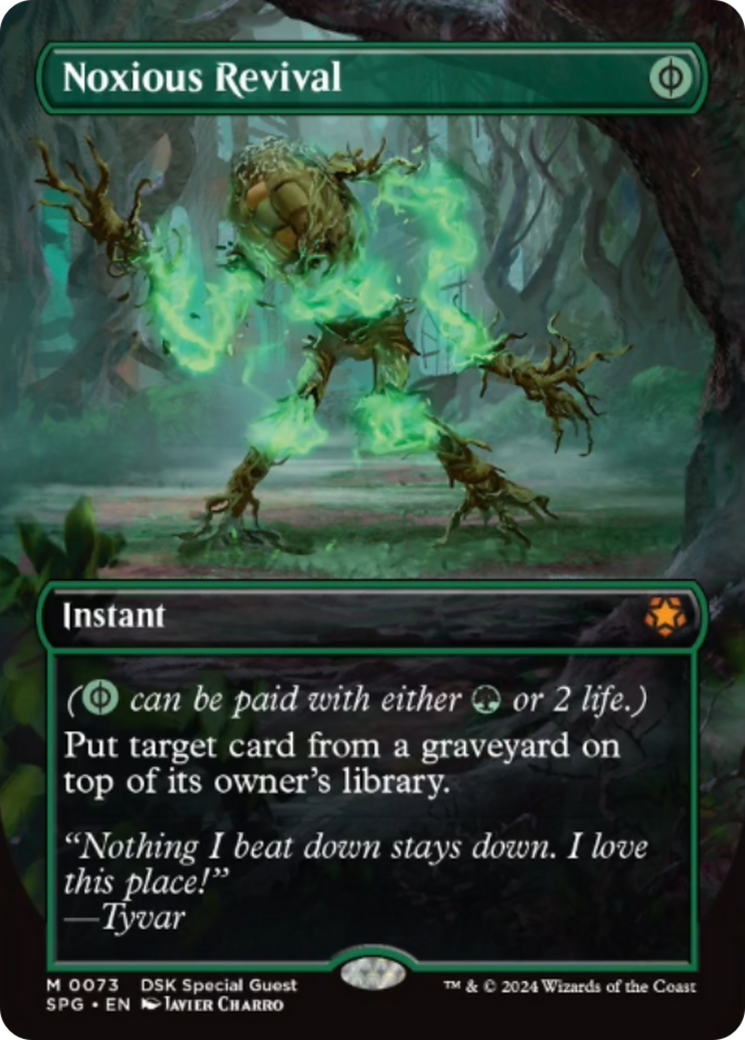 Noxious Revival (Borderless) [Duskmourn: House of Horror Special Guests] - Trinity Hobby