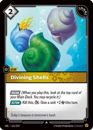 Divining Shells (161/219) - Unleashed Foil - Trinity Hobby