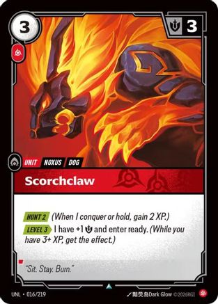 Scorchclaw (016/219) - Unleashed - Trinity Hobby