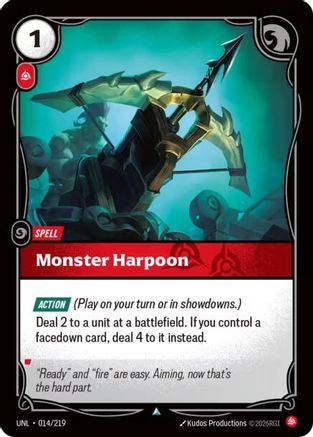 Monster Harpoon (014/219) - Unleashed - Trinity Hobby