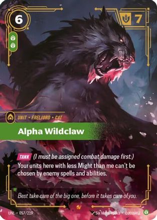 Alpha Wildclaw (057/219) - Unleashed Foil - Trinity Hobby