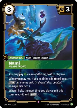 Nami - Headstrong (052/219) - Unleashed Foil - Trinity Hobby