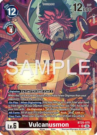Vulcanusmon (Alternate Art) (BT25-075) - [Dual Revolution] Foil