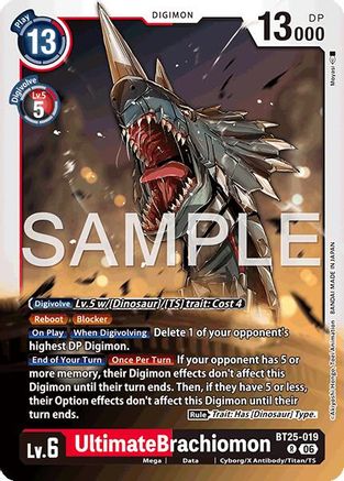 UltimateBrachiomon (BT25-019) - [Dual Revolution] Foil - Trinity Hobby