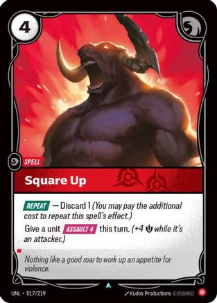 Square Up (017/219) - Unleashed - Trinity Hobby