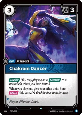Chakram Dancer (071/219) - Unleashed Foil - Trinity Hobby
