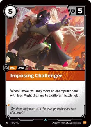 Imposing Challenger (105/219) - Unleashed Foil - Trinity Hobby