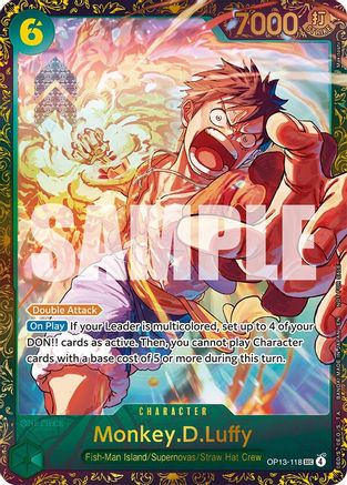 Monkey.D.Luffy (Treasure Cup March 2026) (OP13-118) - [One Piece Promotion Cards] Foil