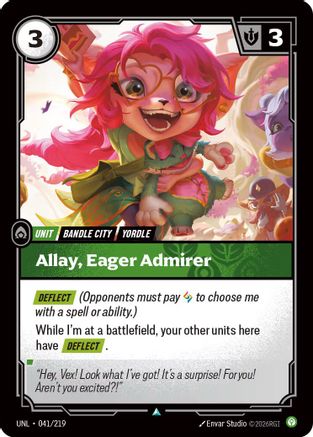 Allay, Eager Admirer (041/219) - Unleashed Foil - Trinity Hobby