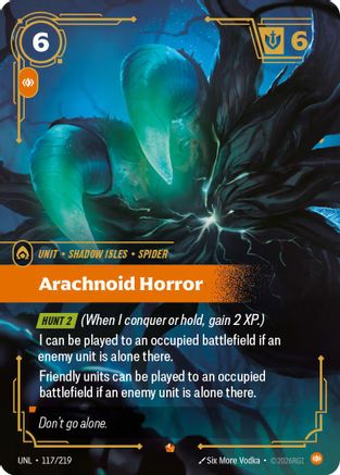 Arachnoid Horror (117/219) - Unleashed Foil - Trinity Hobby
