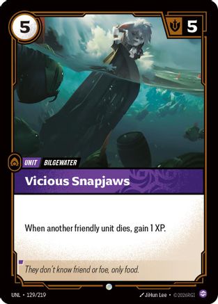 Vicious Snapjaws (129/219) - Unleashed - Trinity Hobby