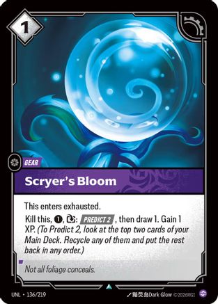 Scryer's Bloom (136/219) - Unleashed - Trinity Hobby