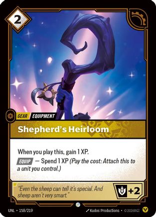 Shepherd's Heirloom (158/219) - Unleashed Foil - Trinity Hobby