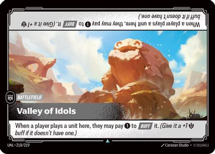 Valley of Idols (218/219) - Unleashed Foil - Trinity Hobby