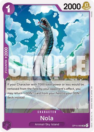 Nola (OP15-069) - [Adventure on Kami's Island Release Event Cards]